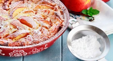 Clafoutis de melocotón